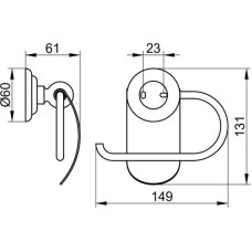 Держатель туалетной бумаги KEUCO Astor 02160010000