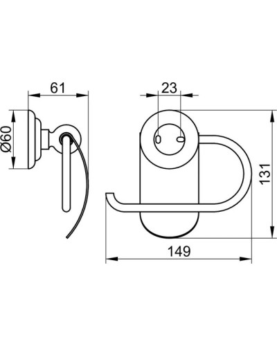 Держатель туалетной бумаги KEUCO Astor 02160010000