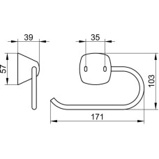 Держатель туалетной бумаги KEUCO City.2 02762010000