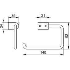 Держатель туалетной бумаги KEUCO Smart.2 14762010000