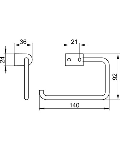 Держатель туалетной бумаги KEUCO Smart.2 14762010000