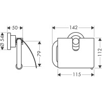 Держатель туалетной бумаги Axor Citterio 41738000