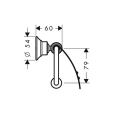 Держатель туалетной бумаги Axor Montreux 42036820