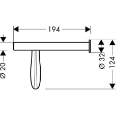Держатель туалетной бумаги Axor Massaud 42236000