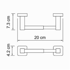 Держатель туалетной бумаги WasserKRAFT Lippe K-6522 Хром