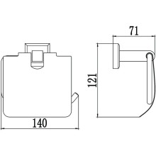 Держатель туалетной бумаги Savol 95 S-009551
