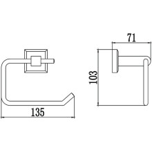 Держатель туалетной бумаги Savol 95 S-009552