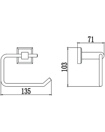 Держатель туалетной бумаги Savol 95 S-009552