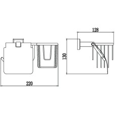 Держатель туалетной бумаги и освежителя воздуха Savol 95 S-L09551