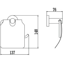 Держатель туалетной бумаги Savol 87 S-008751