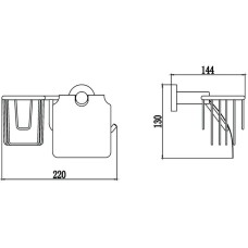 Держатель туалетной бумаги и освежителя воздуха Savol 87 S-R08751
