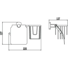 Держатель туалетной бумаги и освежителя воздуха Savol 99 S-L09951