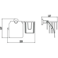 Держатель туалетной бумаги и освежителя воздуха Savol 99 S-L09951