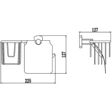 Держатель туалетной бумаги и освежителя воздуха Savol 99 S-R09951