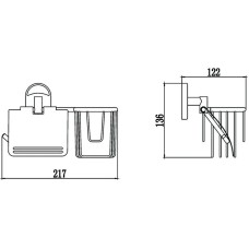 Держатель туалетной бумаги и освежителя воздуха Savol 70 S-L07051
