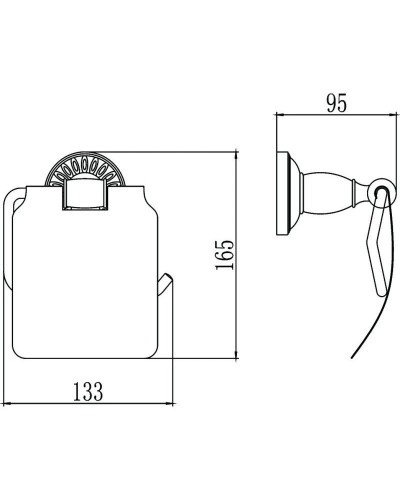 Держатель туалетной бумаги Savol 66C S-006651C