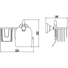 Держатель туалетной бумаги и освежителя воздуха Savol 68A S-L06851A