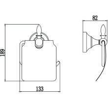 Держатель туалетной бумаги Savol 68B S-06851B
