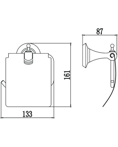 Держатель туалетной бумаги Savol 69W S-06951W