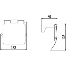 Держатель туалетной бумаги Savol 73 S-007351