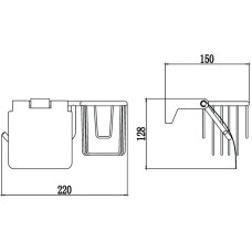 Держатель туалетной бумаги и освежителя воздуха Savol 73 S-L07351