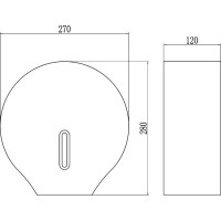 Диспенсер туалетной бумаги Savol CF8232W