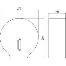 Диспенсер туалетной бумаги Savol CF8232W