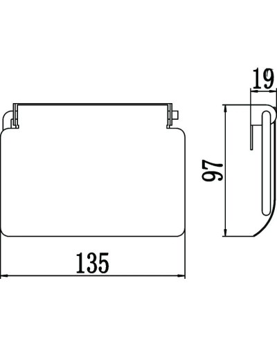 Держатель туалетной бумаги Savol S-006623