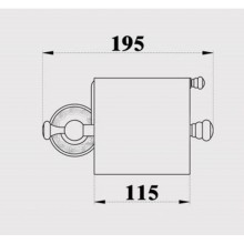 Держатель туалетной бумаги Magliezza Primavera 80308-CR