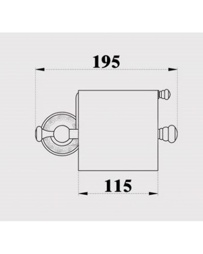 Держатель туалетной бумаги Magliezza Primavera 80308-BR