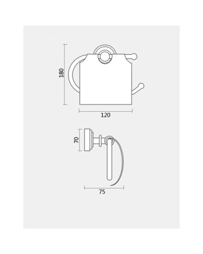 Держатель туалетной бумаги Magliezza Kollana 80508-BR