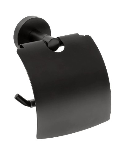 Держатель туалетной бумаги Bemeta Dark 104112010 с крышкой Черный