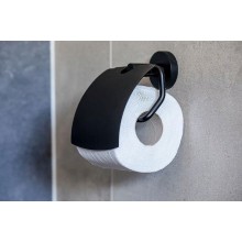 Держатель туалетной бумаги Bemeta Dark 104112010 с крышкой Черный