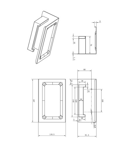 Держатель для туалетной бумаги с полкой AltroBagno Aperto 080907 Cr
