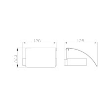 Держатель для туалетной бумаги с крышкой WONZON & WOGHAND, Брашированное золото (WW-8326-BG)