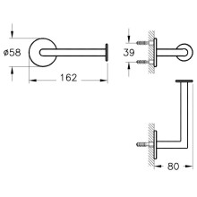 Держатель туалетной бумаги Vitra Origin A44887