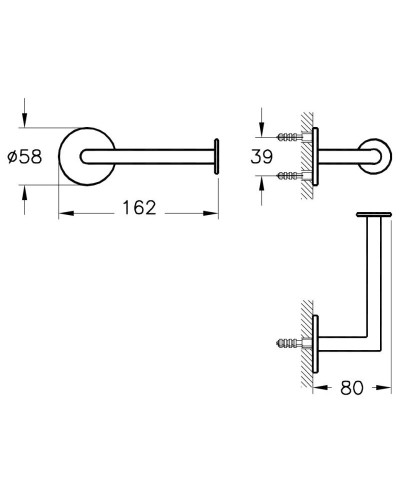 Держатель туалетной бумаги Vitra Origin A44887
