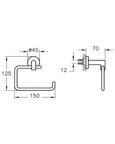 Держатель туалетной бумаги  Vitra Minimax S A44796