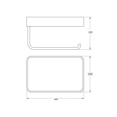 Держатель туалетной бумаги Bronze de Luxe Scandi 10513