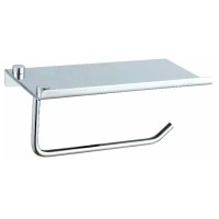 Держатель туалетной бумаги с полочкой Felice Immenso R 1032 cromo 18x9x8 см