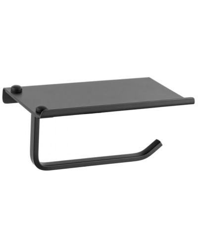 Держатель туалетной бумаги с полочкой Felice Notte FL 1039 N nero 18x9.5x8 см