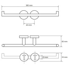 Держатель туалетной бумаги двойной Bemeta White 104201074