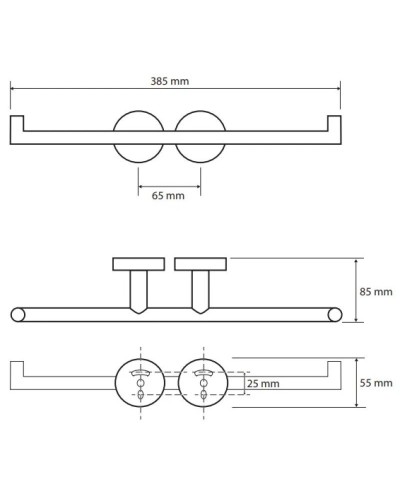 Держатель туалетной бумаги двойной Bemeta White 104201074