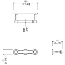 Держатель туалетной бумаги Devon&Devon Cavendish WM11CR