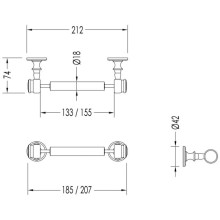 Держатель туалетной бумаги Devon&Devon First Class DD33100CR