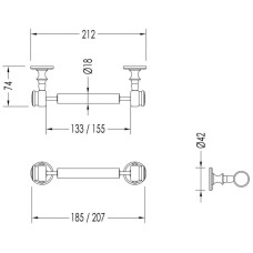 Держатель туалетной бумаги Devon&Devon First Class DD33100CR