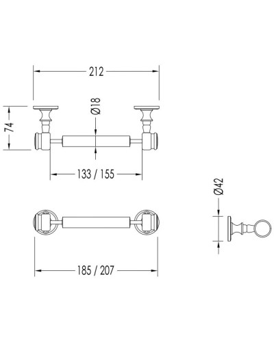 Держатель туалетной бумаги Devon&Devon First Class DD33100CR