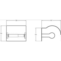 Держатель туалетной бумаги Jacob Delafon Singulier 15207D-CP