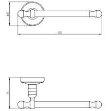 Держатель туалетной бумаги Migliore Mirella 17203