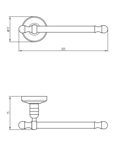 Держатель туалетной бумаги Migliore Mirella 17203